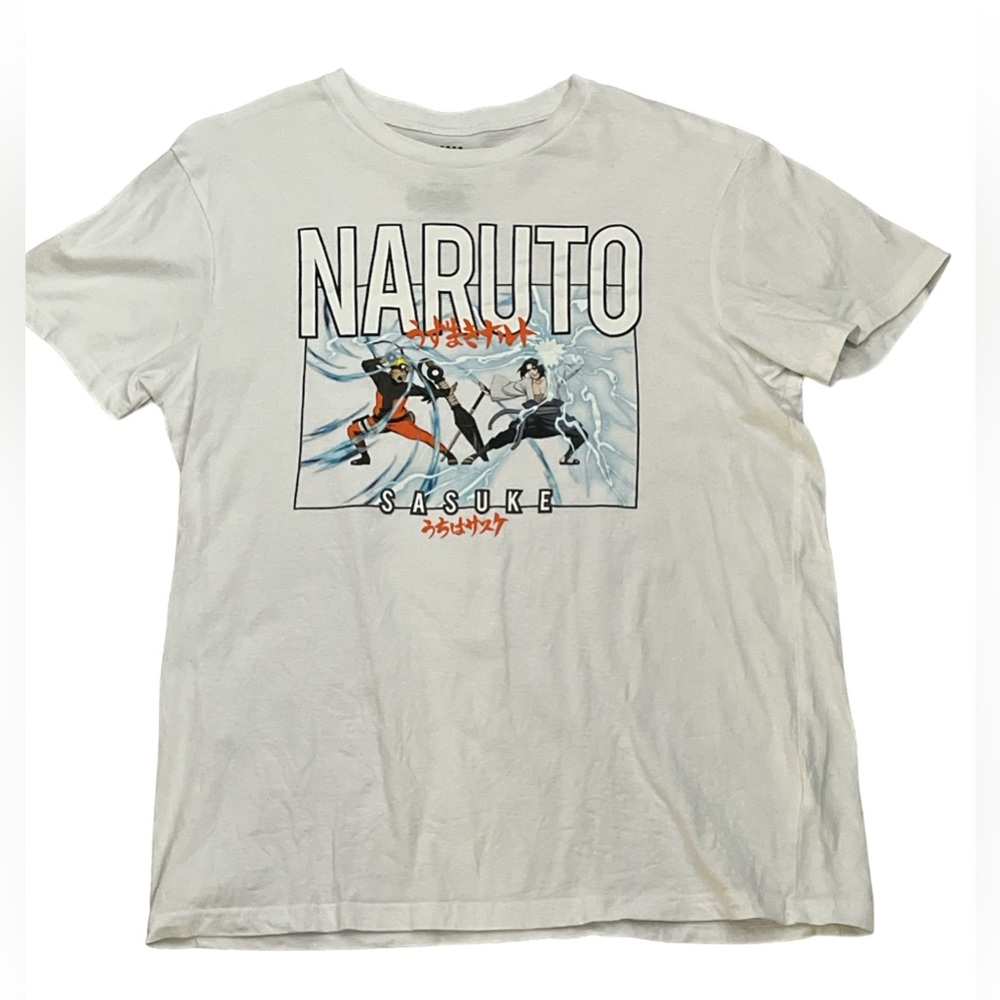 Naruto Graphic anime t shirt size medium white